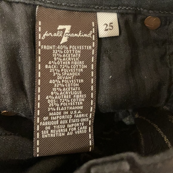 7 For All Mankind Size 25 Jeans - Picture 7 of 8